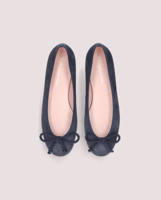ROSARIO ANGELIS NAVY BALLET FLATS