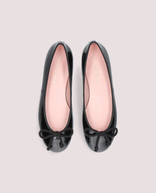 ROSARIO BLACK PATENT BALLET FLATS