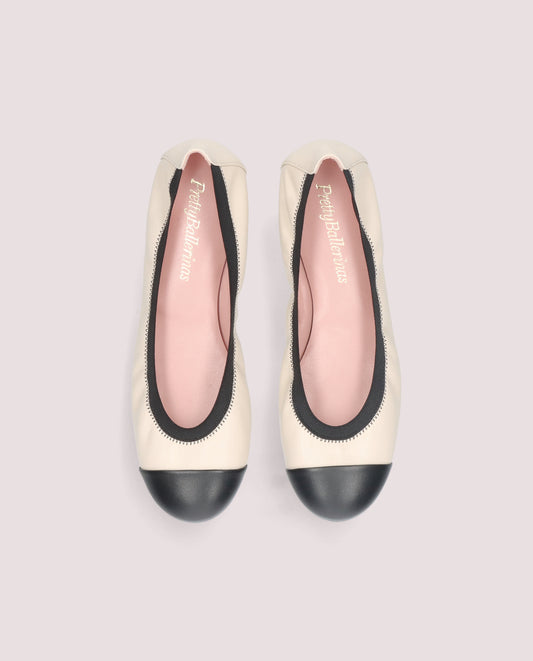 SHIRLEY COTON NEGRO BALLET FLATS