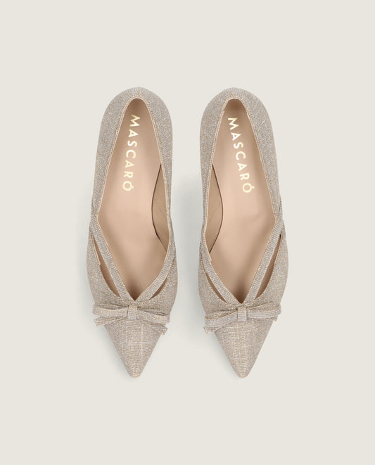 HARRIET CHAMPAGNE GOLD HEELS