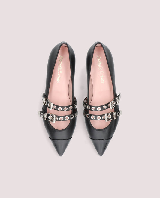 ELLA SHADE BLACK BALLET FLATS