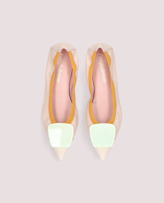 ELLA COTON PEARL BALLET FLATS