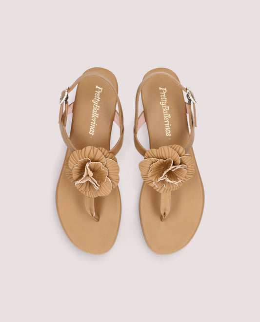 JUDY COTON SADEL SANDALS
