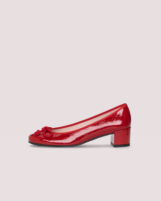 JOANNA RED PATENT BALLET FLATS