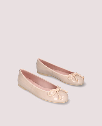 ROSARIO PATENT LEATHER BALLET FLATS IN PINK