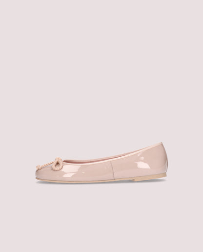 ROSARIO PATENT LEATHER BALLET FLATS IN PINK