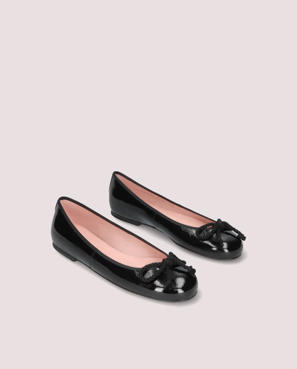 ROSARIO BLACK PATENT BALLET FLATS