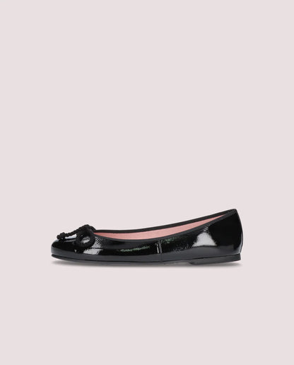 ROSARIO BLACK PATENT BALLET FLATS