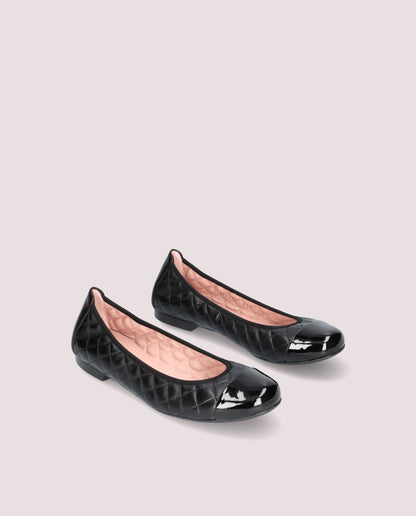 SHIRLEY SHADE BLACK BALLET FLATS