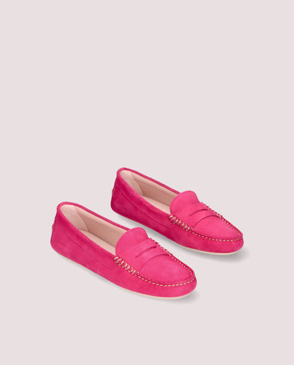 JOSEPHINE PINK SUEDE LOAFERS
