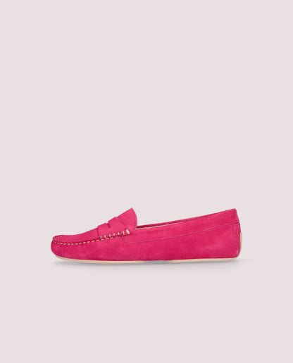 JOSEPHINE PINK SUEDE LOAFERS