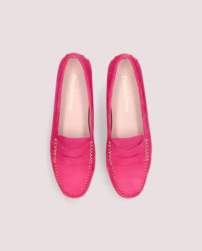 JOSEPHINE PINK SUEDE LOAFERS