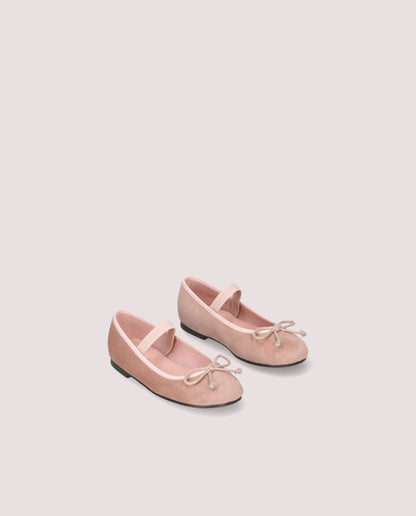HANNAH VELVET BOW GIRLS SHOES