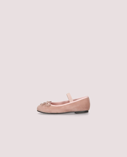 HANNAH VELVET BOW GIRLS SHOES