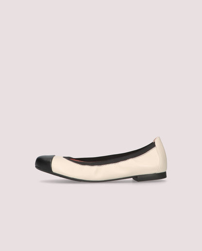 SHIRLEY COTON NEGRO BALLET FLATS