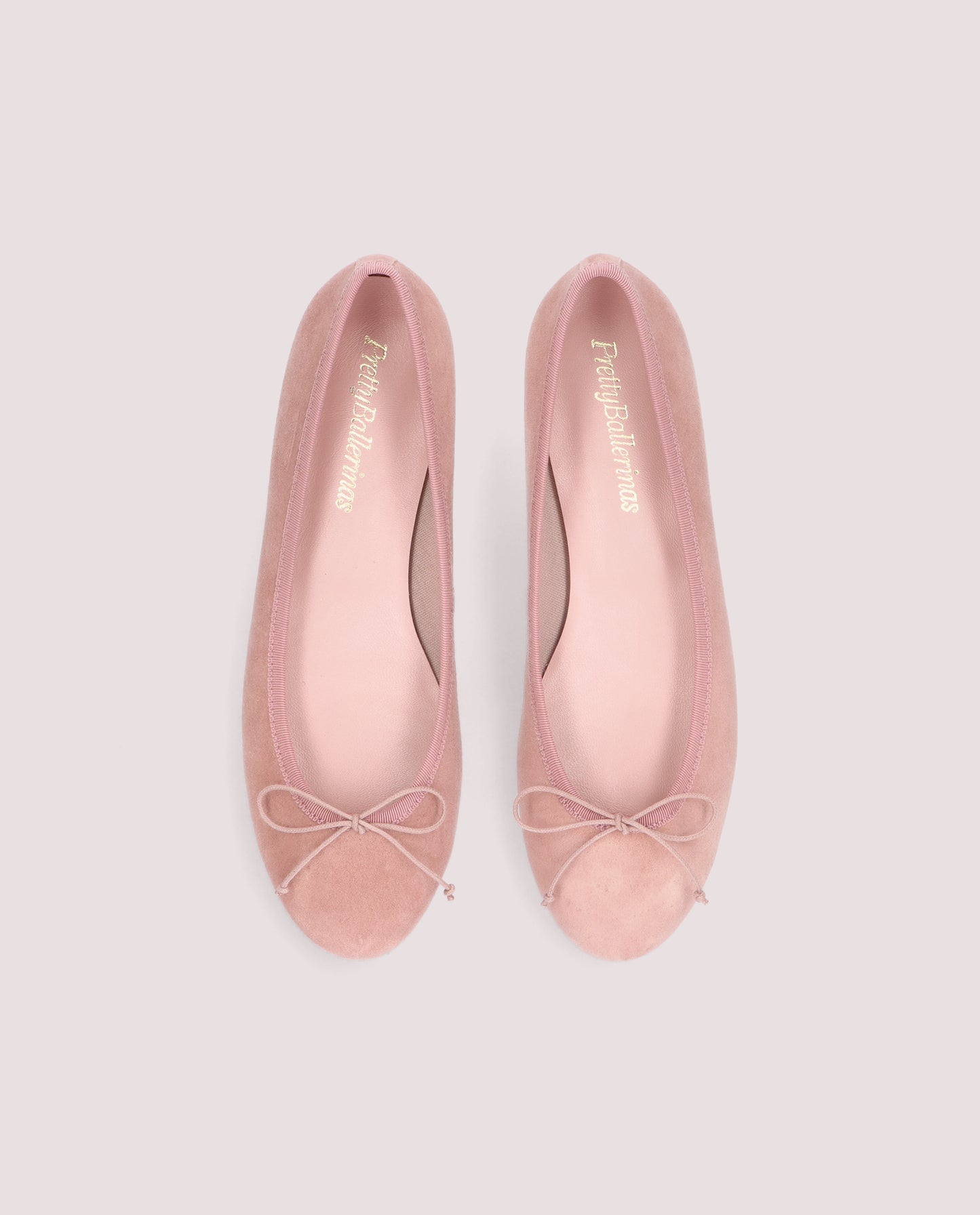 NICOLE BLUSH SUEDE BALLET FLATS