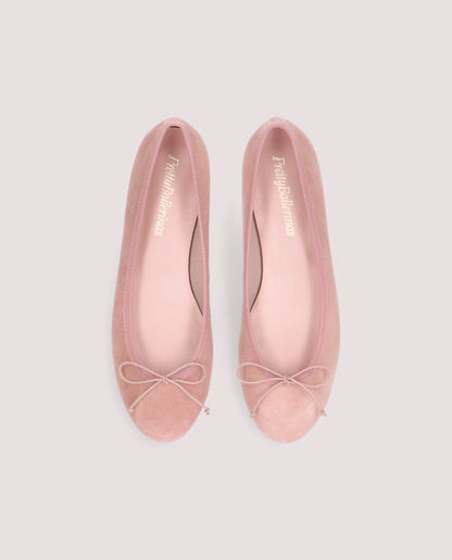 NICOLE BLUSH SUEDE BALLET FLATS