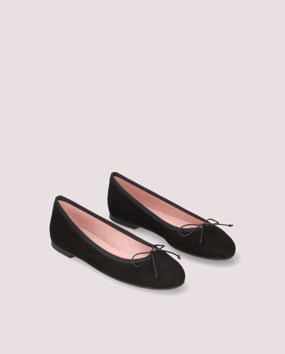 NICOLE ANGELIS BLACK BALLET FLATS
