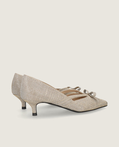 HARRIET CHAMPAGNE GOLD HEELS