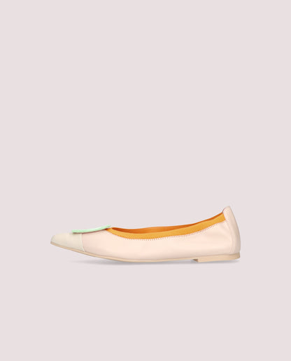 ELLA COTON PEARL BALLET FLATS