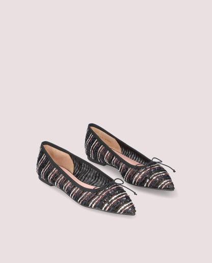 ELLA ROCHE BLACK BALLET FLATS