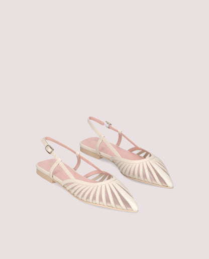 YVETTE NET MIES BALLET FLATS