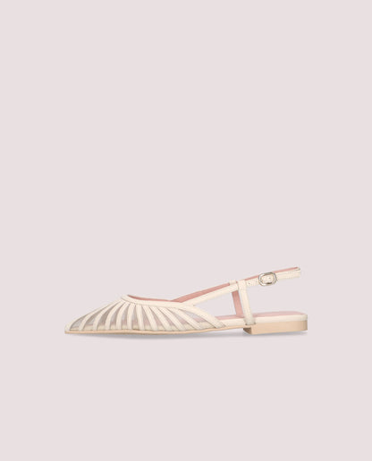 YVETTE NET MIES BALLET FLATS