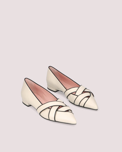 CLEMENTINE COTON PEARL BALLET FLATS