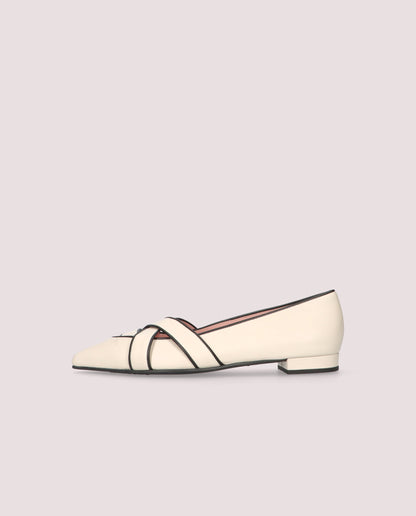 CLEMENTINE COTON PEARL BALLET FLATS