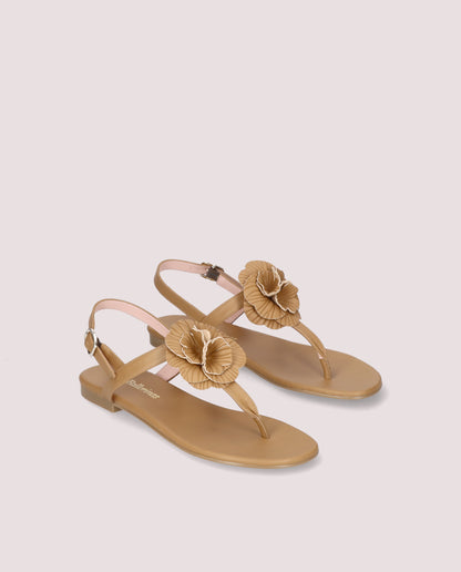 JUDY COTON SADEL SANDALS
