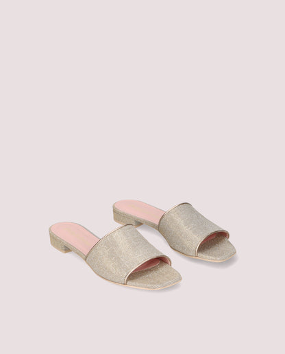 OLIVIA GALASSIA SILVER SANDALS