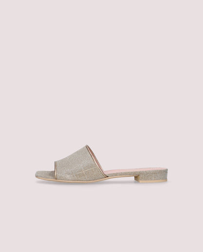 OLIVIA GALASSIA SILVER SANDALS