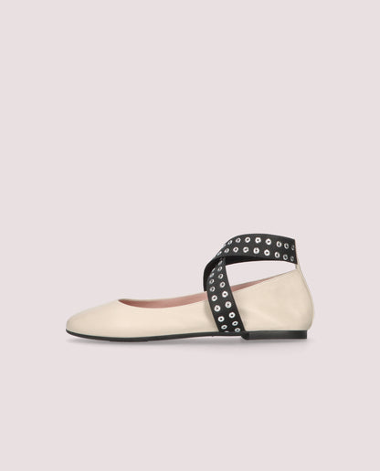 NICOLE COTON CAOLIN BALLET FLATS