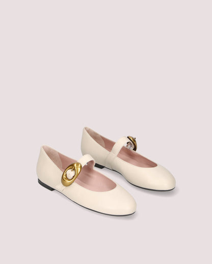 NICOLE COTON CAOLIN BALLET FLATS