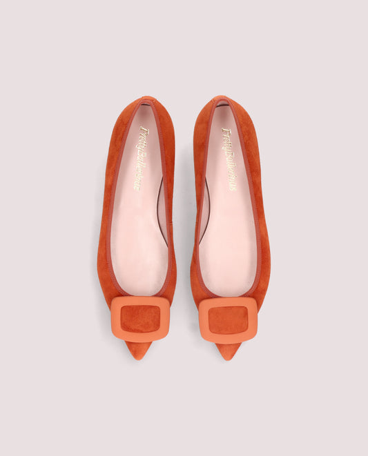 ELLA ANGELIS OXIDE BALLET FLATS
