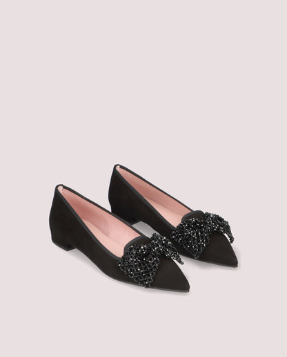 CLEMENTINE ANGELIS BLACK BALLET FLATS