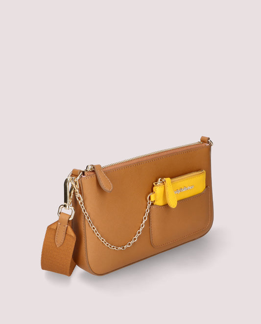 SMALL BROWN LEATHER BAG