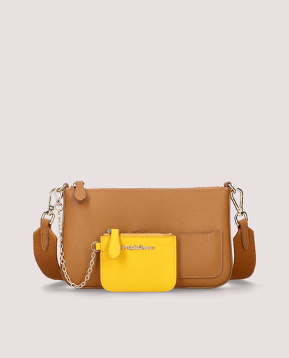 SMALL BROWN LEATHER BAG