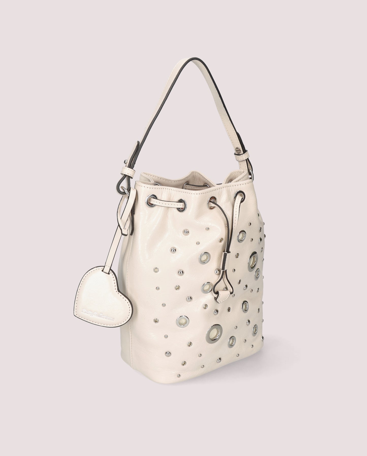 WHITE LEATHER HANDBAG