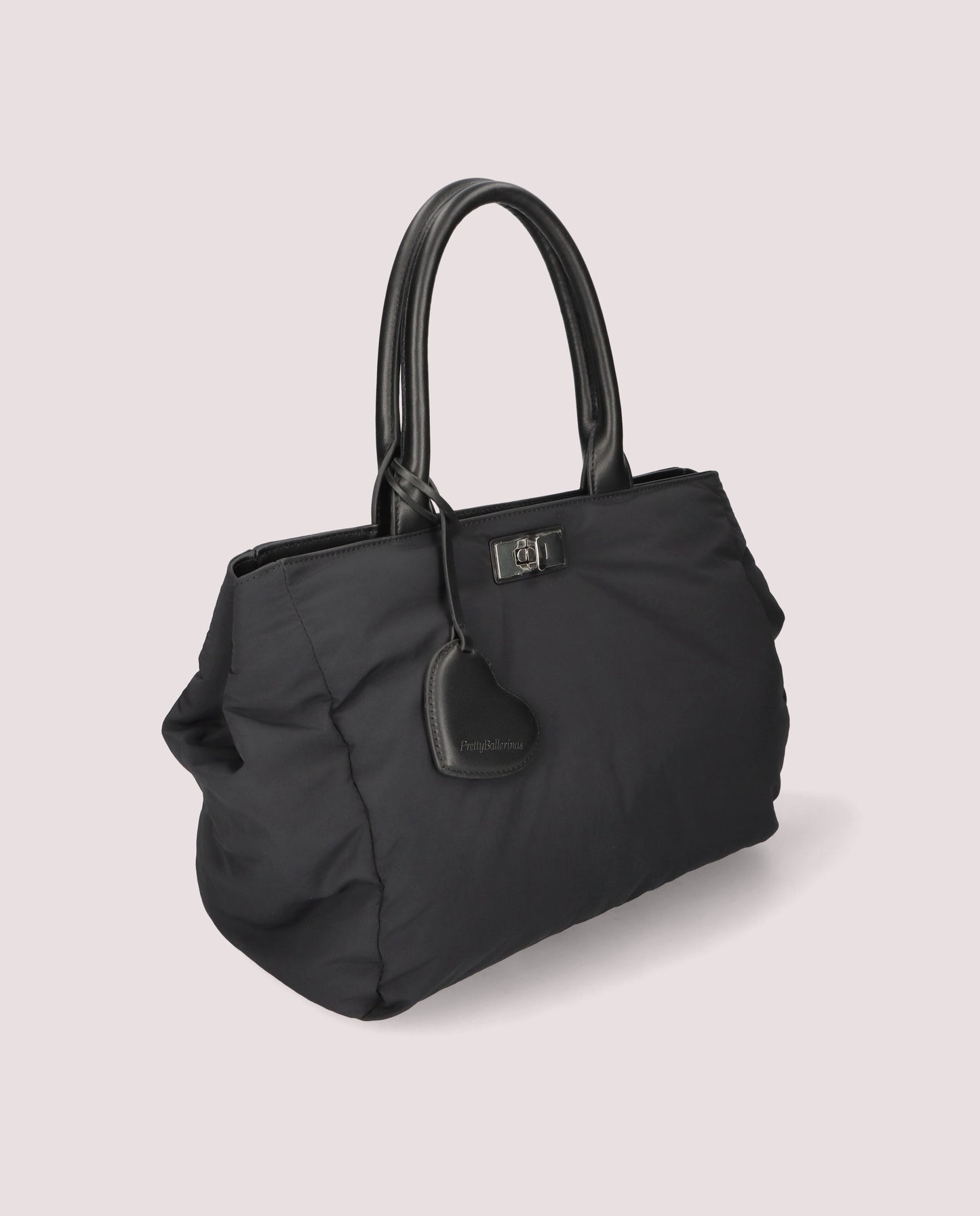 BLACK NYLON HANDBAG