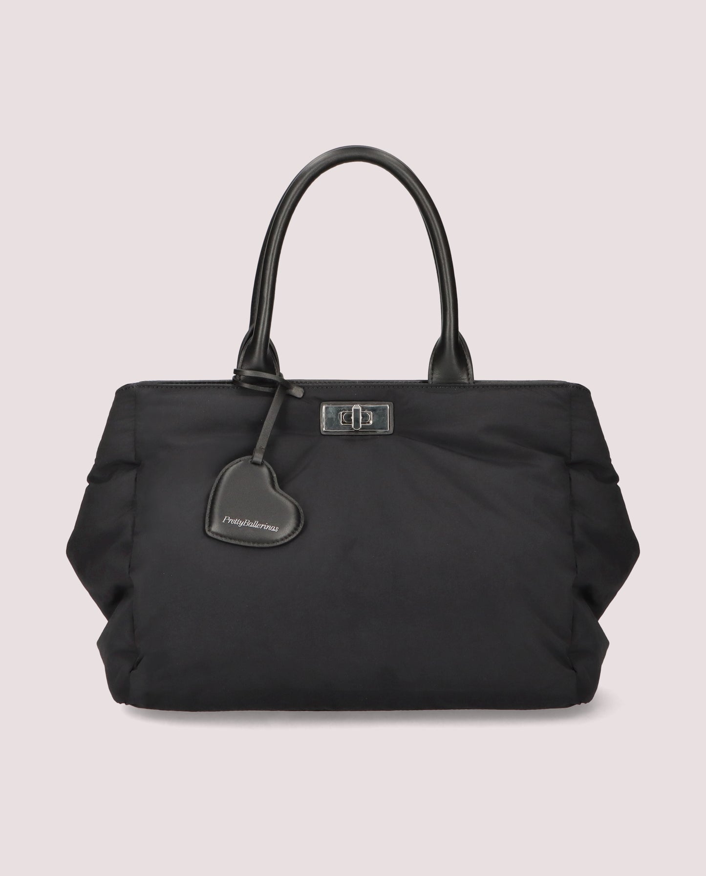 BLACK NYLON HANDBAG