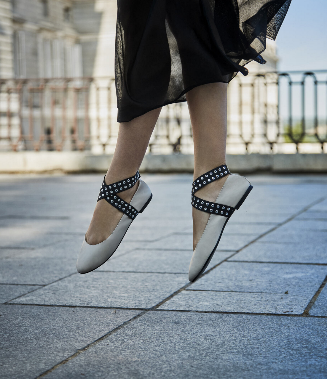 NICOLE COTON CAOLIN BALLET FLATS